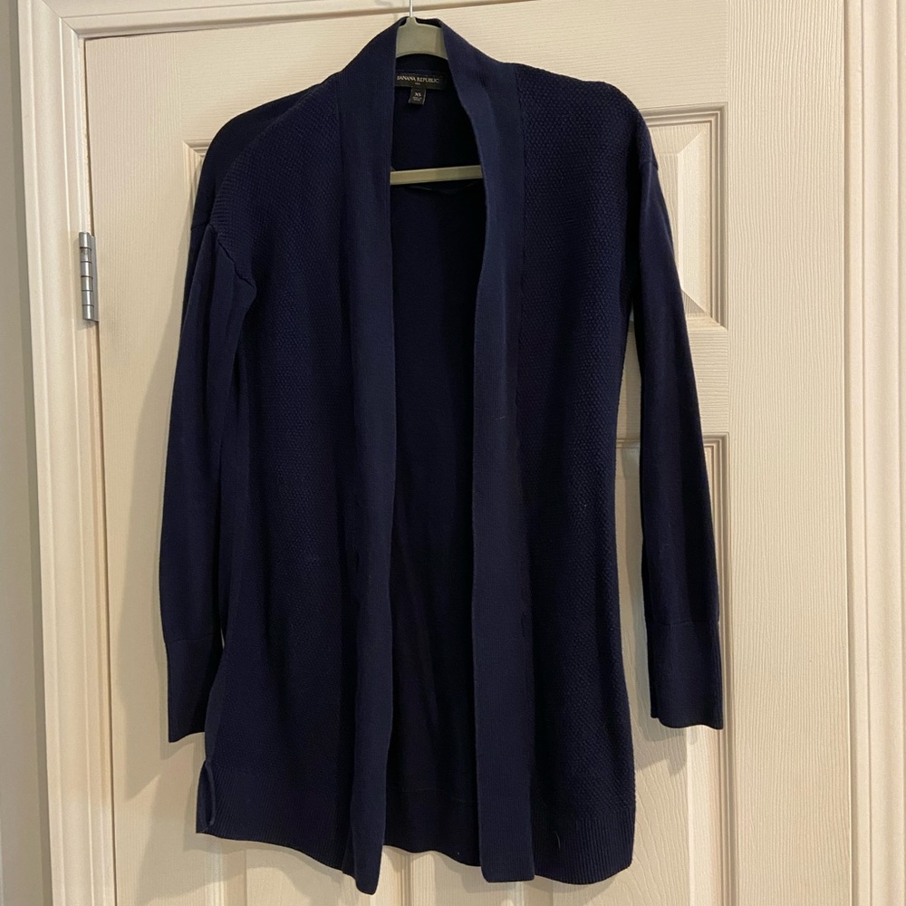 Banana Republic Waffle Open Cardigan